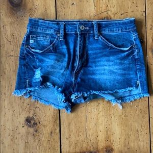 Denim shorts